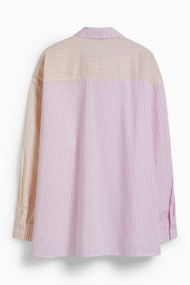 Women - CLOCKHOUSE - blouse - striped - rose