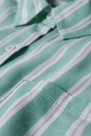 Dames - CLOCKHOUSE - blouse - gestreept - lichtgroen