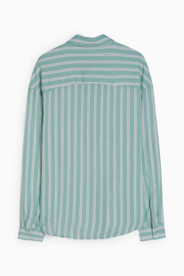Dames - CLOCKHOUSE - blouse - gestreept - lichtgroen