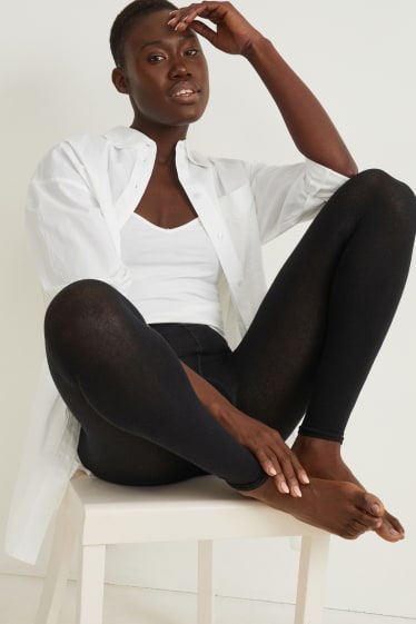 Women - Cashmere blend leggings - black