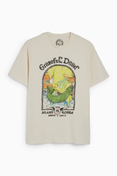 Hombre - Camiseta - Grateful Dead - beis