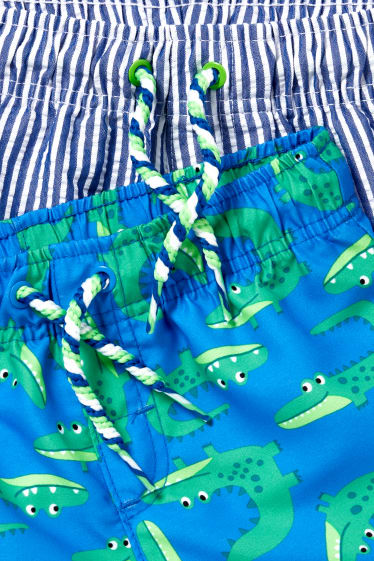 Baby Buben - Multipack 2er - Baby-Badeshorts - blau