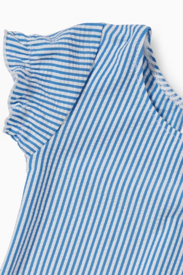 Bébés filles - Maillot de bain pour bébé - à rayures - bleu / blanc