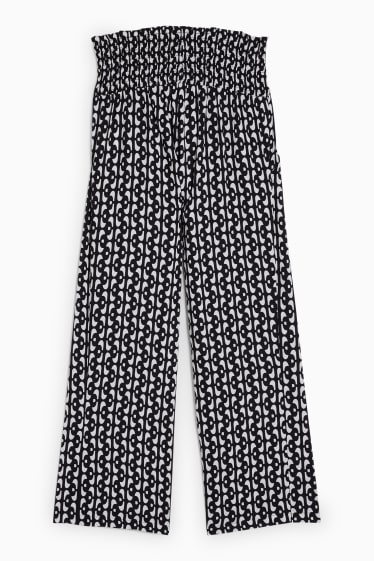 Femmes - Pantalon de grossesse - palazzo - à motif - noir / blanc