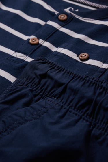 Kinder Jungen - Set - Kurzarmshirt und Shorts - 2 teilig - dunkelblau