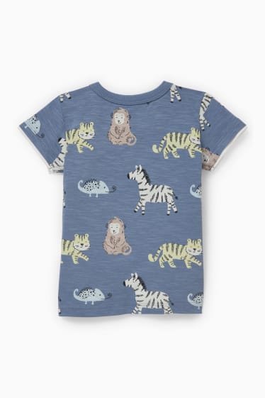 Babies - Baby short sleeve T-shirt - patterned - blue