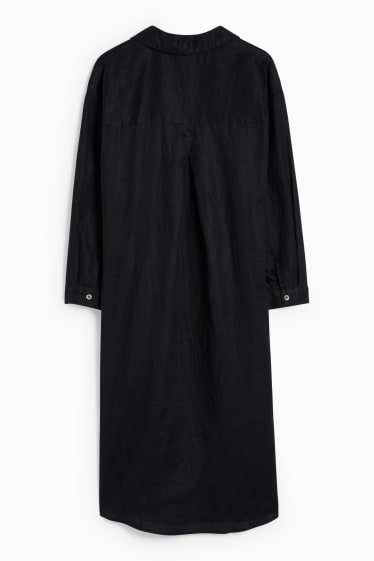Femmes - Robe de lin - noir