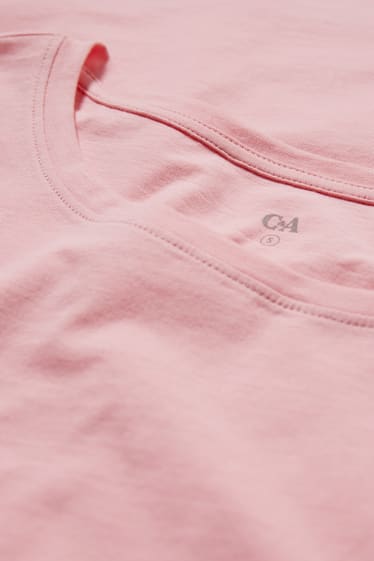 Damen - Basic-T-Shirt - pink