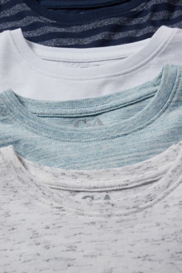Bambini - Confezione da 4 - t-shirt - grigio melange