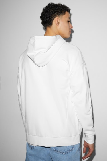 Men - Zip-through sweatshirt with hood - white