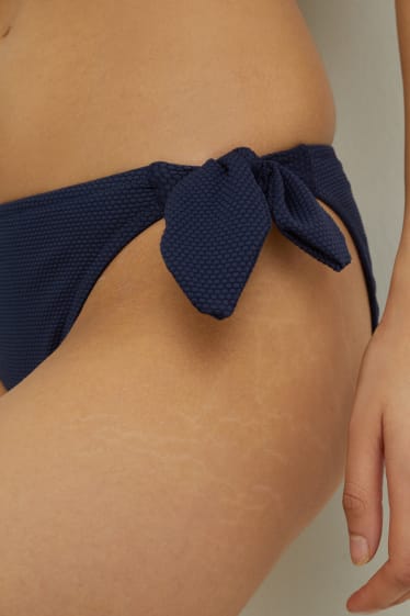 Women - Bikini bottoms - mid-rise waist - LYCRA® XTRA LIFE™ - dark blue