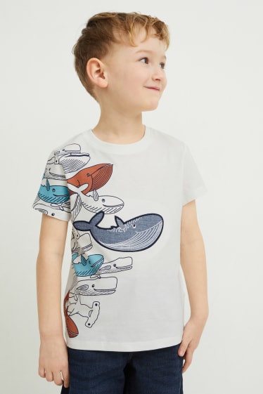 Kinder - Multipack 2er - Kurzarmshirt - weiß