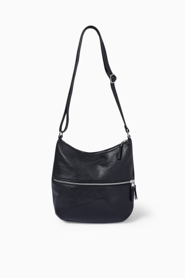 Mujer - Bolso bandolera - polipiel - negro