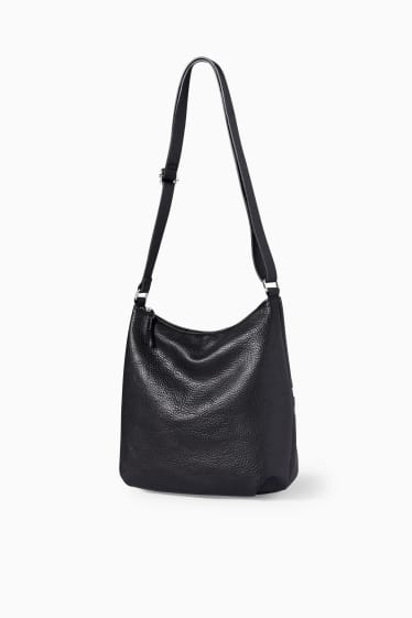 Mujer - Bolso bandolera - polipiel - negro