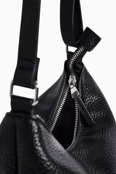 Mujer - Bolso bandolera - polipiel - negro