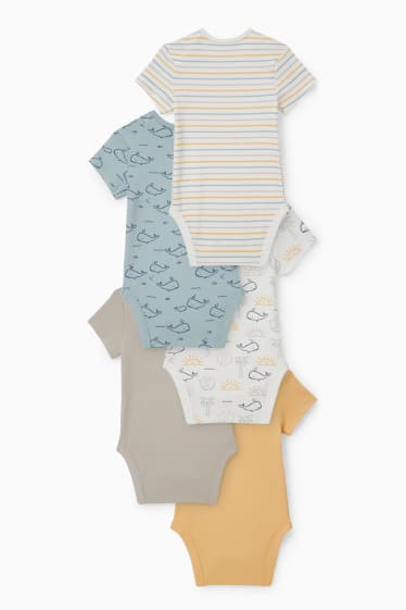 Bébés - Lot de 5 - bodys pour bébé - gris