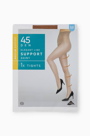 Damen - Feinstrumpfhose - LYCRA® - 45 DEN - beige