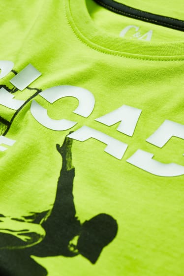 Kinder Jungen - Kurzarmshirt - hellgrün