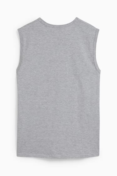 Hombre - Camiseta sin mangas - gris jaspeado