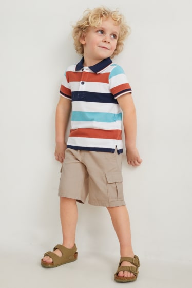 Enfants - Short cargo - beige clair