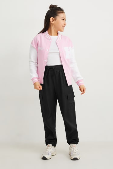 Children Girls - Cargo trousers - black