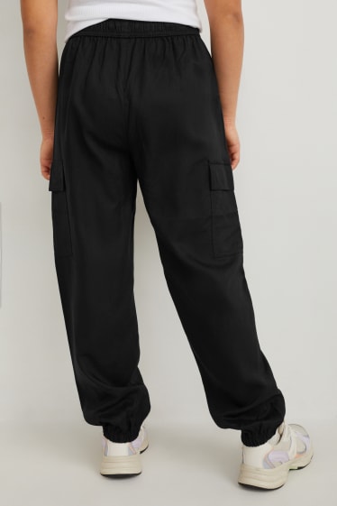 Children Girls - Cargo trousers - black