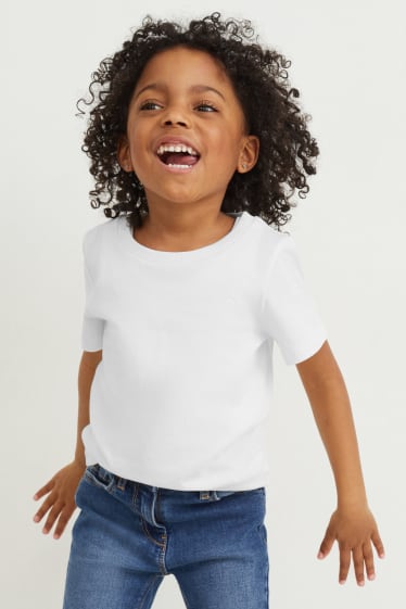 Dětské - Tričko s krátkým rukávem - krémově bílá