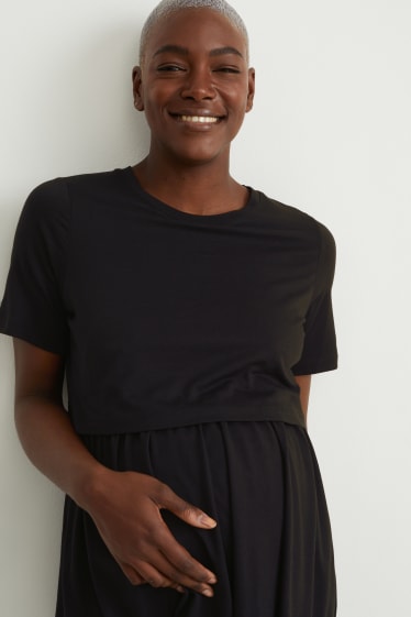 Femei - Tricou pentru alăptare - negru