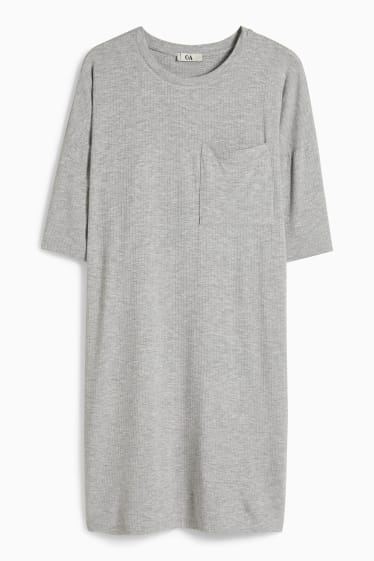 Women - Nightshirt - light gray-melange