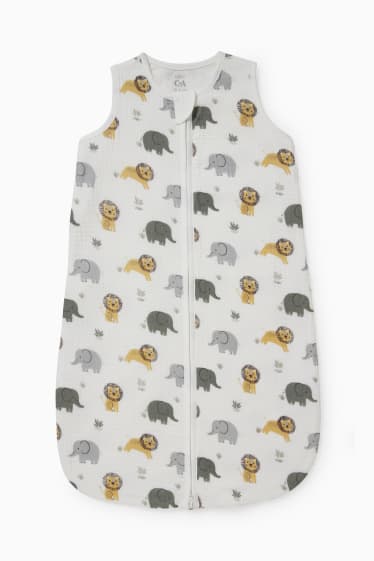 Unisex - Sac de dormir per a nadó - 6-18 mesos - estampat - blanc