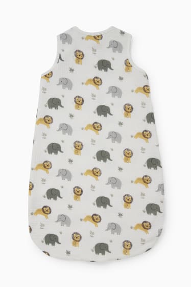 Unisex - Sac de dormir per a nadó - 6-18 mesos - estampat - blanc