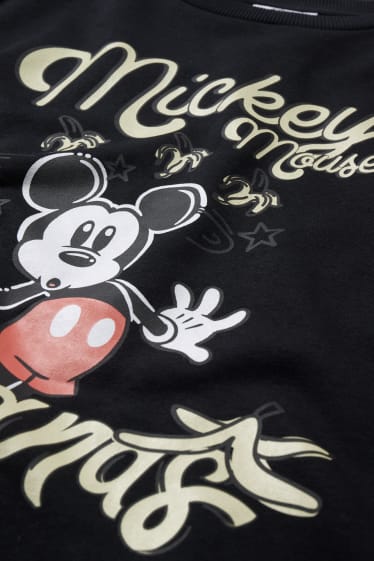 Dames - CLOCKHOUSE - sweatshirt - Mickey Mouse - zwart