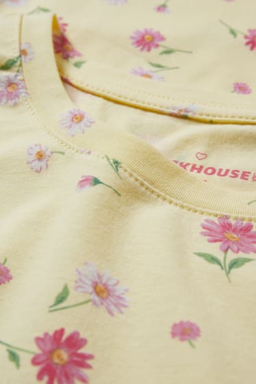 Femmes - CLOCKHOUSE - T-shirt - à fleurs - jaune clair