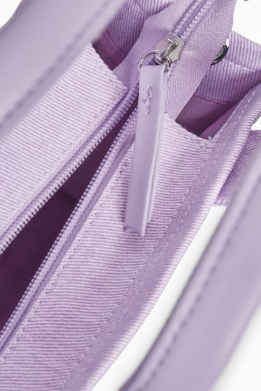 Damen - Tasche mit abnehmbarem Taschengurt - hellviolett