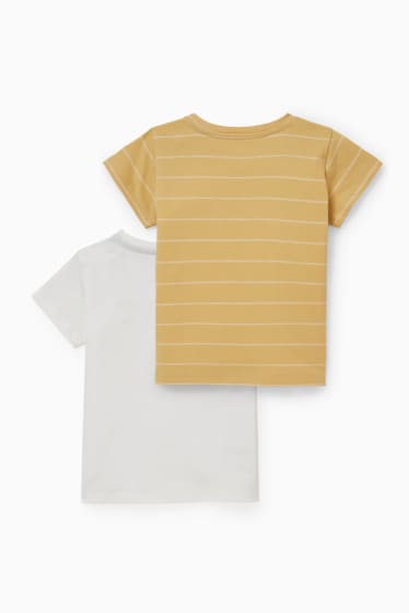 Baby Buben - Multipack 2er - Baby-Kurzarmshirt - weiß