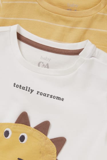 Bebés - Pack de 2 - camisetas de manga corta para bebé - blanco
