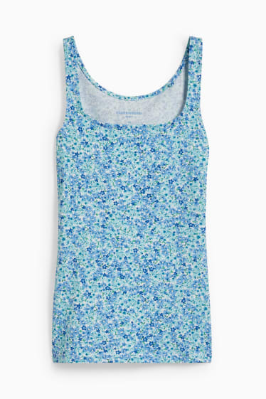 Donna - CLOCKHOUSE - top - a fiori - blu