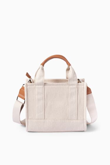 Damen - Tasche mit abnehmbarem Taschengurt - beige