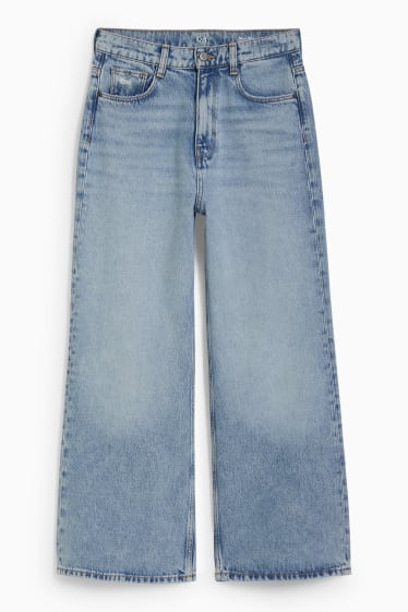 Dámské - Loose fit jeans - high waist - džíny - světle modré