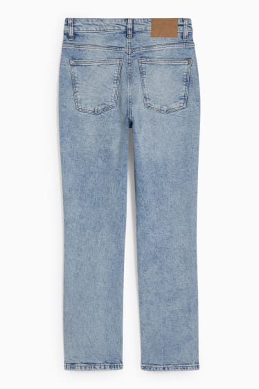 Dámské - Straight jeans - high waist - LYCRA® - džíny - světle modré