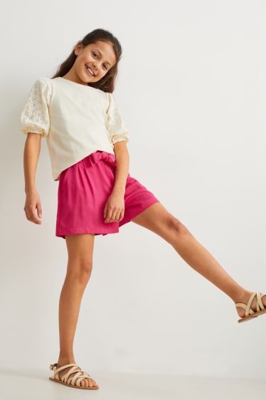 Niños - Shorts - fucsia