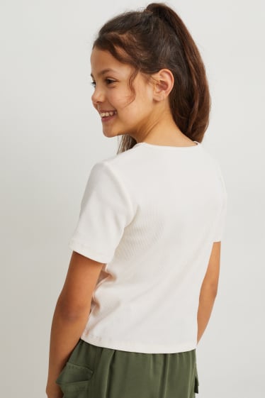 Bambine - Maglia a maniche corte - bianco crema