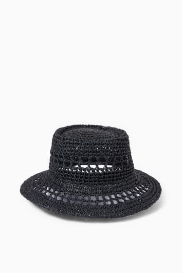 Donna - Cappello in paglia - nero