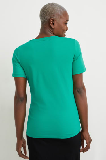 Damen - Still-T-Shirt - grün