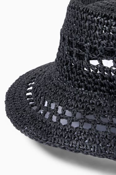 Donna - Cappello in paglia - nero