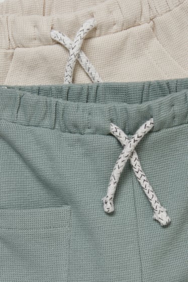 Bébés garçons - Lot de 2 - pantalons de jogging pour bébé - beige
