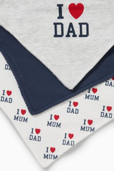 Unisex - Paquet de 3 - mocador triangular - blau fosc