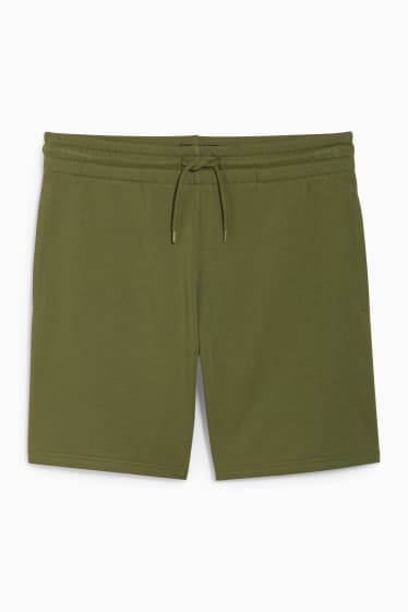 Pánské - Teplákové šortky - zelená