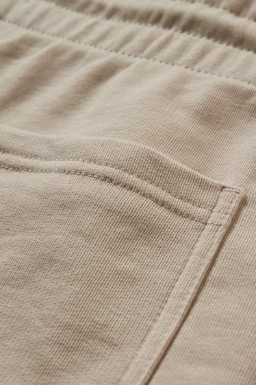 Hommes - Short en molleton - beige