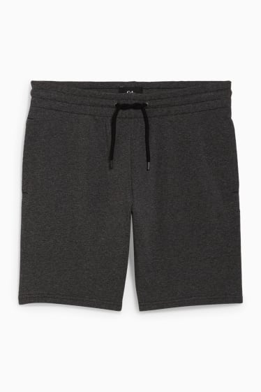 Men - Sweat shorts - black-melange